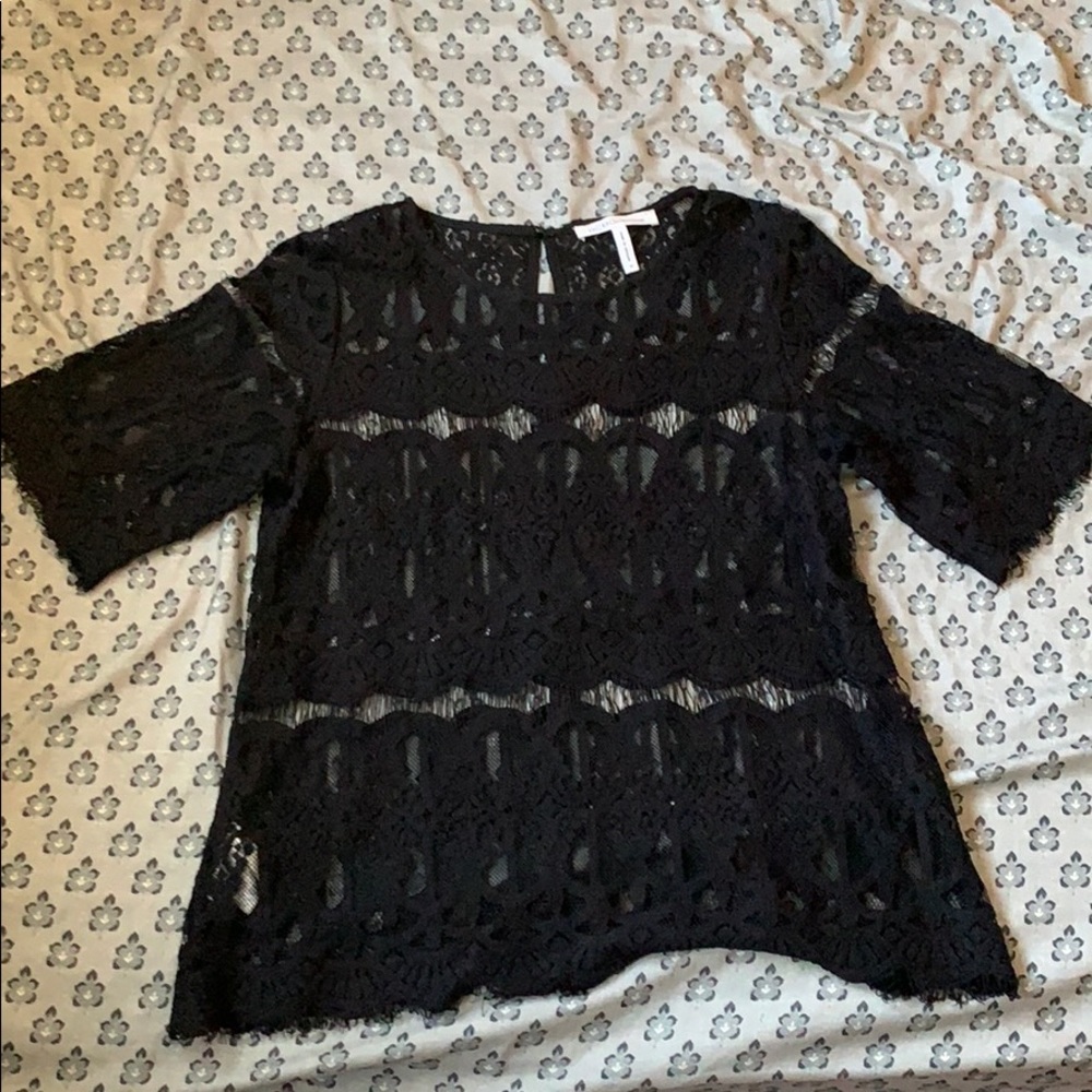 BCBG Lace tunic top